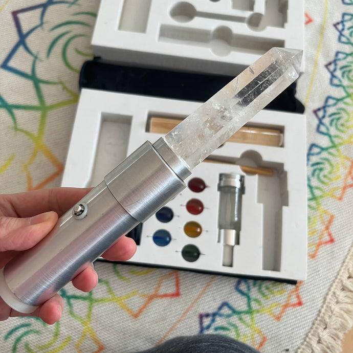 Quartz Crystal Light & Color Therapy Kit in Case + Bonus Course