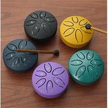 Load image into Gallery viewer, Petal Design 3inch, 6-tone Mini Steel Tongue Drum + FREE Mallet