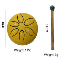 Load image into Gallery viewer, Petal Design 3inch, 6-tone Mini Steel Tongue Drum + FREE Mallet