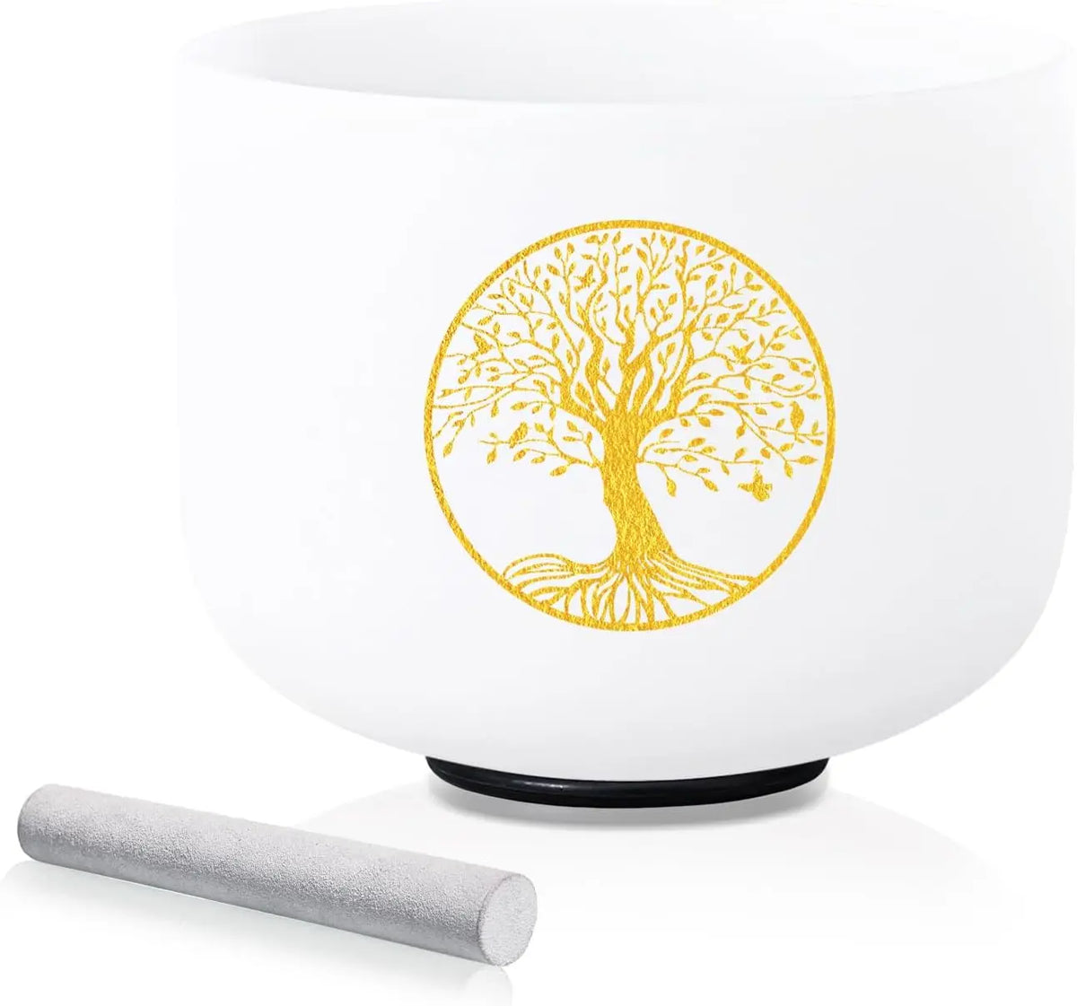 432HZ 8 Inch Tree of Life Crystal Singing Bowl - F Note