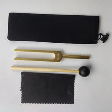 Load image into Gallery viewer, 528hz Solfeggio Tuning Fork (unweighted) + FREE Mallet and Pouch