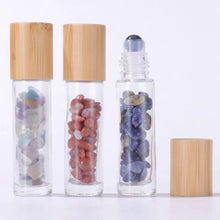 Load image into Gallery viewer, 10pcs 10ml Natural Gemstone Essential Oil Roller