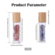 Load image into Gallery viewer, 10pcs 10ml Natural Gemstone Essential Oil Roller