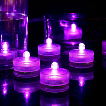 Load image into Gallery viewer, 12 Piece Submersible LED Lights Waterproof Underwater Tea Candle Lights