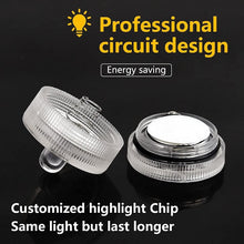 Load image into Gallery viewer, 12 Piece Submersible LED Lights Waterproof Underwater Tea Candle Lights