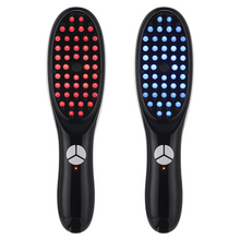 Load image into Gallery viewer, Phototherapy Hair Growth Brush Comb Red and Blue Light Therapy