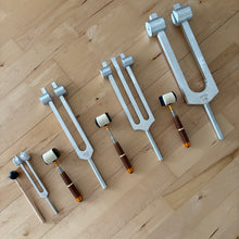 Load image into Gallery viewer, 128 hz, 93.96 hz Large Weighted Tuning Forks, Individual or Set