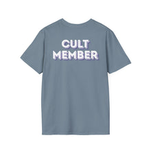 Load image into Gallery viewer, Copy of Cult Member - Unisex White/Purple Letters
