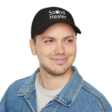 Load image into Gallery viewer, Sound Healer - Low Profile Baseball Cap (White Text)
