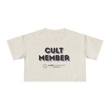Load image into Gallery viewer, Women&#39;s Crop Tee - Cult Member Purple