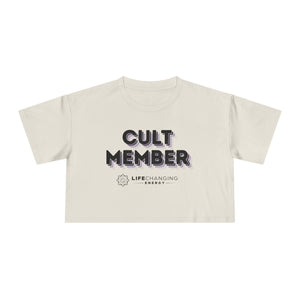 Women's Crop Tee - Cult Member Purple