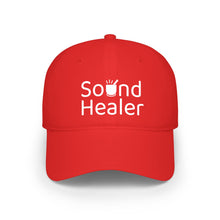 Load image into Gallery viewer, Sound Healer - Low Profile Baseball Cap (White Text)