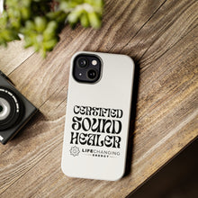 Load image into Gallery viewer, Certified Sound Healer Phone Case - White