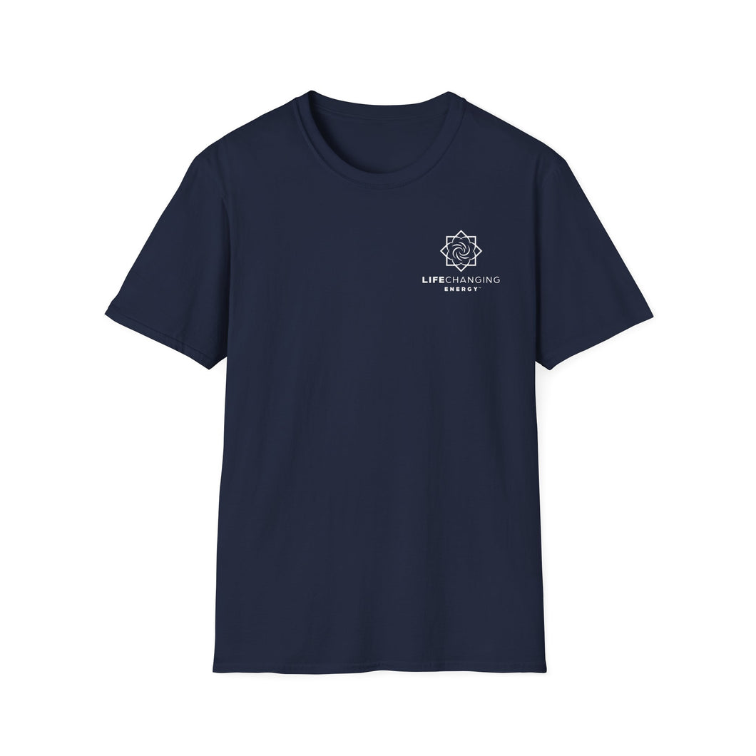 Cult Member - Unisex White/Blue Letters