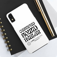 Load image into Gallery viewer, Certified Sound Healer Phone Case - White