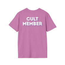 Load image into Gallery viewer, Copy of Cult Member - Unisex White/Purple Letters