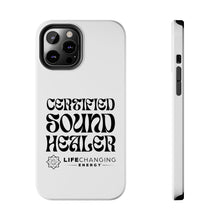 Load image into Gallery viewer, Certified Sound Healer Phone Case - White