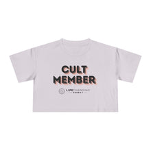Load image into Gallery viewer, Women&#39;s Crop Tee - Cult Member Orange