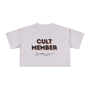 Women's Crop Tee - Cult Member Orange