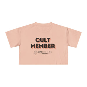 Women's Crop Tee - Cult Member Orange