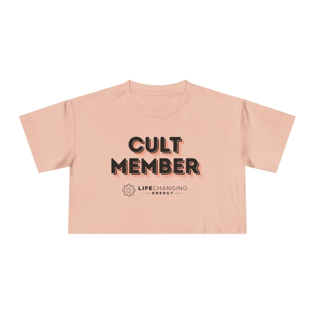 Women's Crop Tee - Cult Member Orange