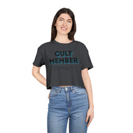 Women's Crop Tee - Cult Member Blue