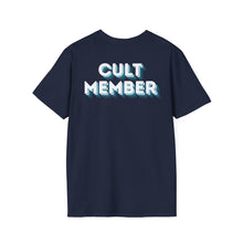Load image into Gallery viewer, Cult Member - Unisex White/Blue Letters