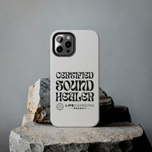 Load image into Gallery viewer, Certified Sound Healer Phone Case - White