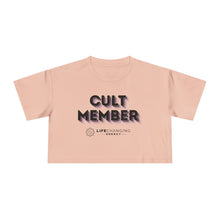 Load image into Gallery viewer, Women&#39;s Crop Tee - Cult Member Purple
