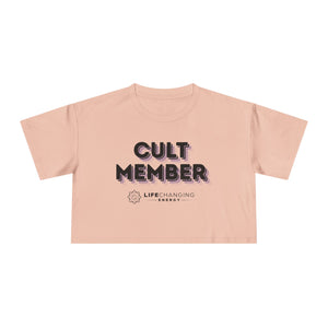 Women's Crop Tee - Cult Member Purple