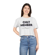 Load image into Gallery viewer, Women&#39;s Crop Tee - Cult Member Purple