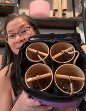 Load image into Gallery viewer, Fire, Earth, Water, Air Bamboo Chimes Set + Bags