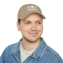 Load image into Gallery viewer, Sound Healer - Low Profile Baseball Cap (White Text)