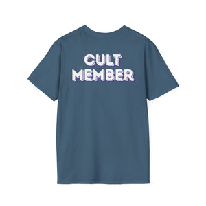 Copy of Cult Member - Unisex White/Purple Letters