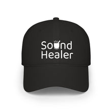 Load image into Gallery viewer, Sound Healer - Low Profile Baseball Cap (White Text)