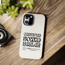 Load image into Gallery viewer, Certified Sound Healer Phone Case - White