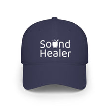 Load image into Gallery viewer, Sound Healer - Low Profile Baseball Cap (White Text)