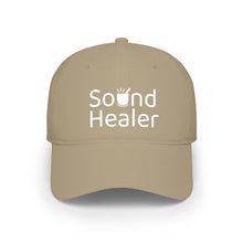 Load image into Gallery viewer, Sound Healer - Low Profile Baseball Cap (White Text)