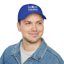 Load image into Gallery viewer, Sound Healer - Low Profile Baseball Cap (White Text)
