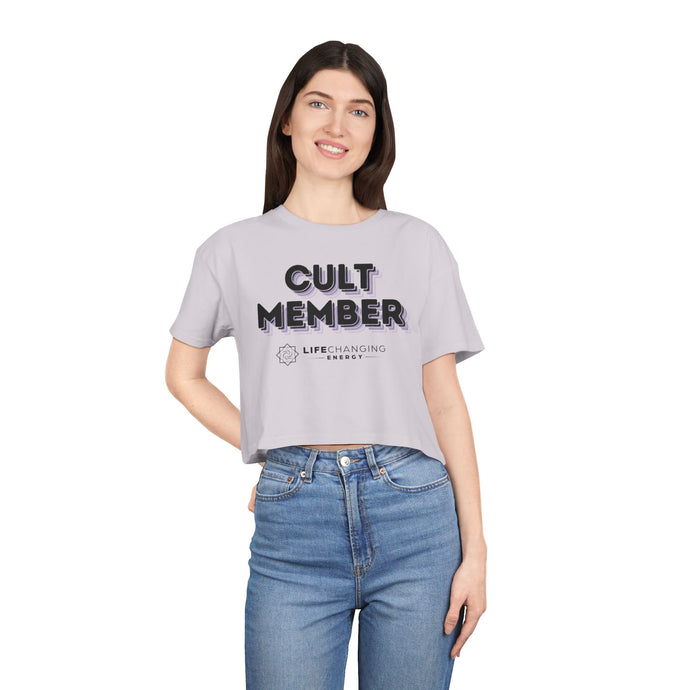 Women's Crop Tee - Cult Member Purple