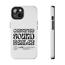 Load image into Gallery viewer, Certified Sound Healer Phone Case - White