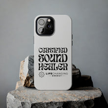 Load image into Gallery viewer, Certified Sound Healer Phone Case - White