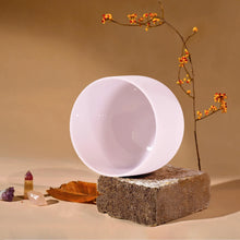 Load image into Gallery viewer, Pink Rose Quartz Gemstone Fusion Crystal Singing Bowl + FREE Bag, Mallet and O-ring
