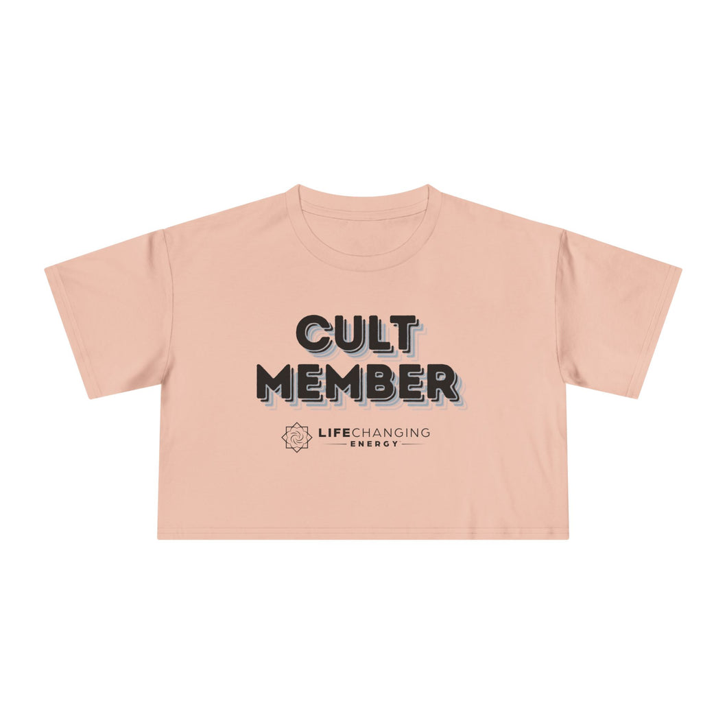 Women's Crop Tee - Cult Member Blue
