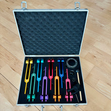 Load image into Gallery viewer, 8pcs Chakra Tuning Forks Set + FREE Aluminum Case
