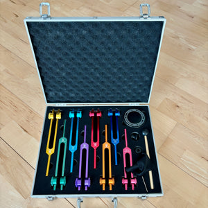 8pcs Chakra Tuning Forks Set + FREE Aluminum Case