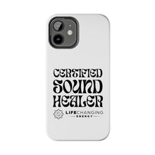 Load image into Gallery viewer, Certified Sound Healer Phone Case - White