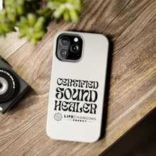 Load image into Gallery viewer, Certified Sound Healer Phone Case - White