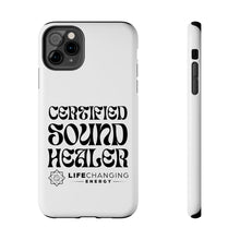 Load image into Gallery viewer, Certified Sound Healer Phone Case - White