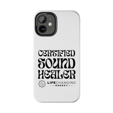 Load image into Gallery viewer, Certified Sound Healer Phone Case - White
